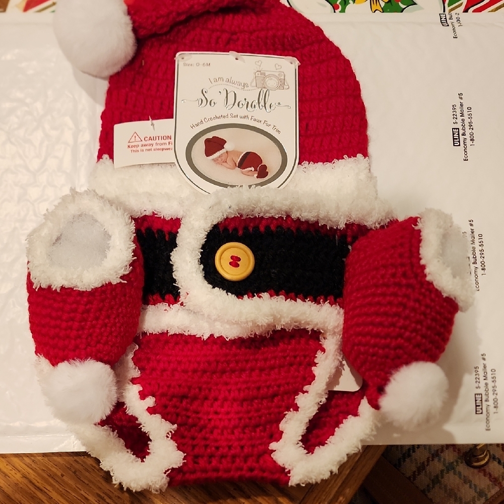 Red and White Santa Dog Sweater